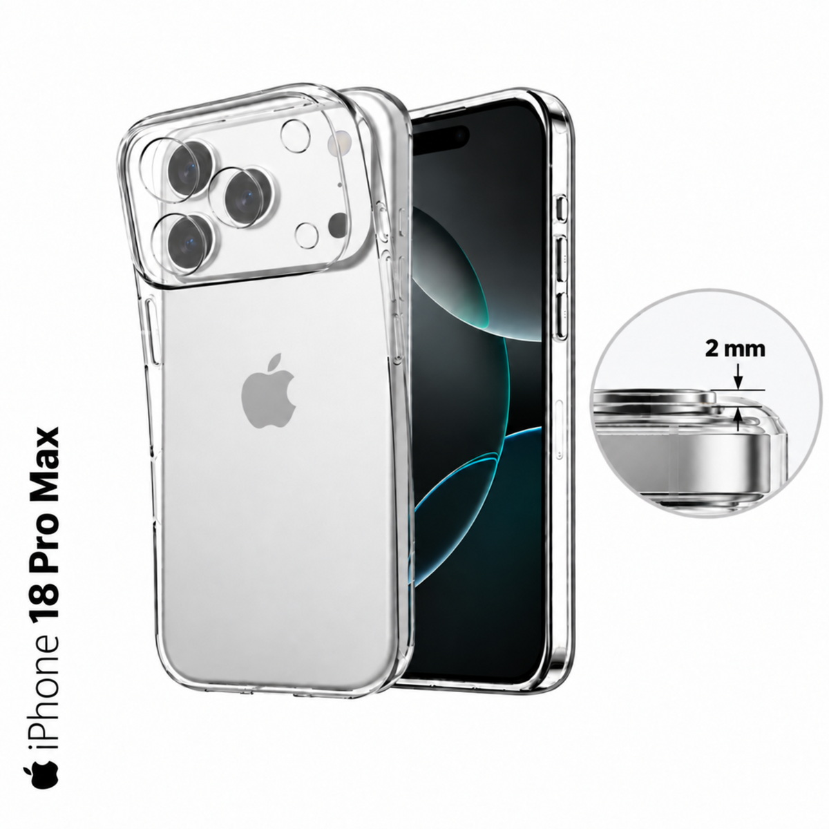 iPhone 18 Pro Max Transparent Hülle
